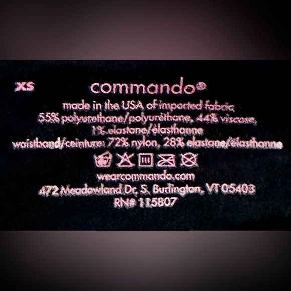 COMMANDO || Faux Leather Embossed Animal Legging in Gray Snake - SZ XS - Picture 6 of 9